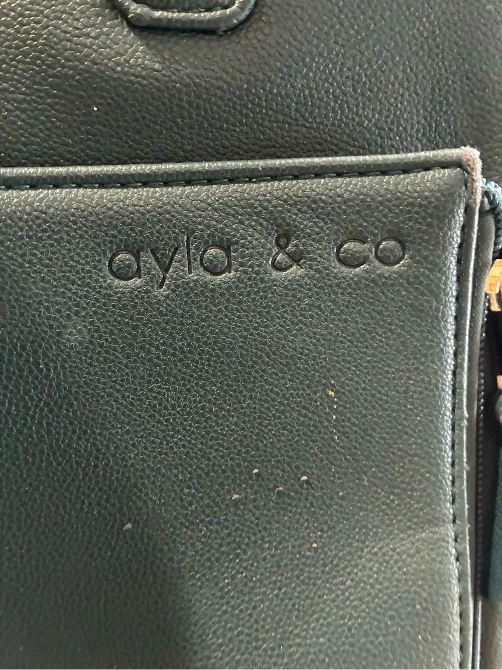 Ayla And Co Diaper Bag Olive Vegan Backpack